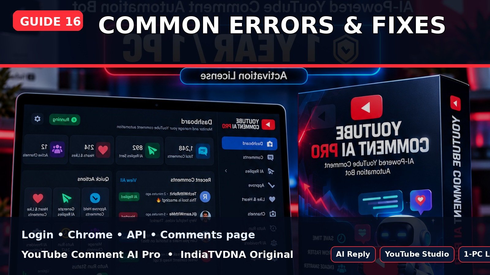 YouTube Comment AI Pro Common Errors & Fixes YouTube Comment AI Pro Common Errors & Fixes