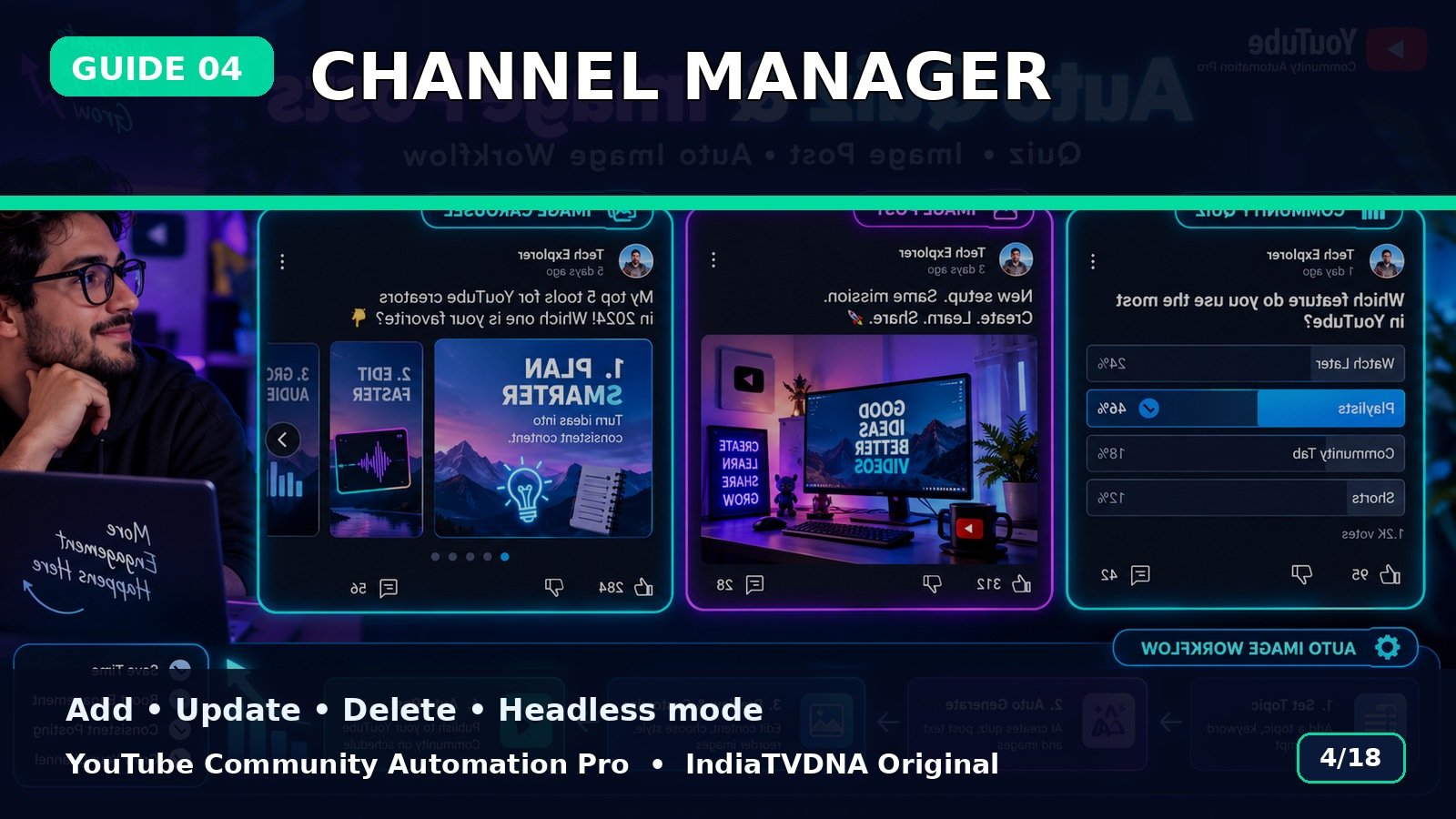 Channel Manager: Add, Update, Delete और Headless Mode Channel Manager: Add, Update, Delete और Headless Mode