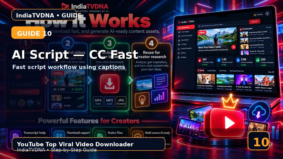 AI Script (CC Fast) — Captions से Hindi Script कैसे बनती है?