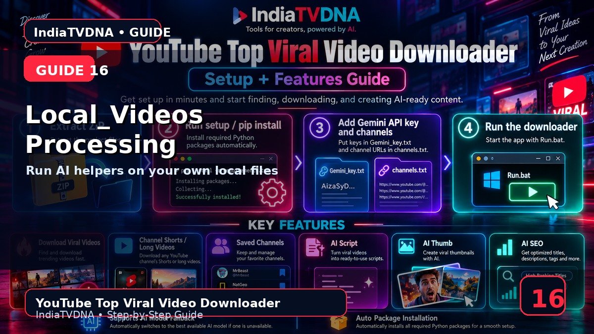 Local_Videos Folder Processing — अपने Files पर AI Workflow