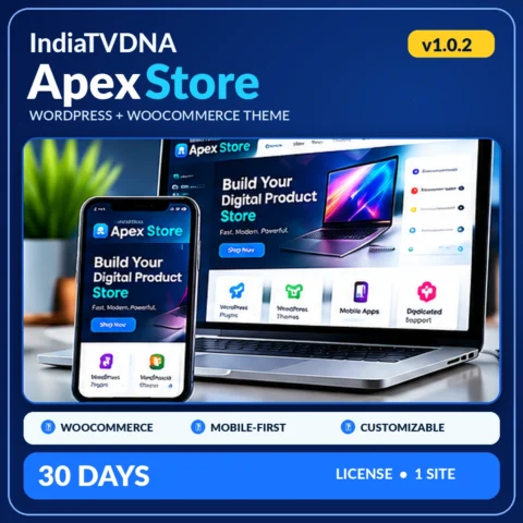 IndiaTVDNA Apex Store - WordPress Theme – 30 Days / 1 Site