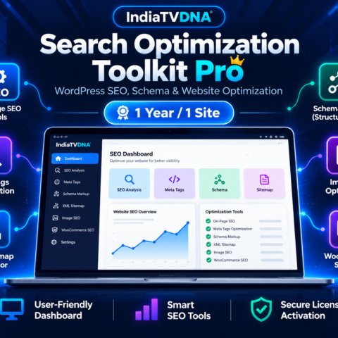 IndiaTVDNA Search Optimization Toolkit Pro – 1 Year / 1 Site