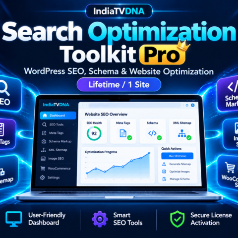 IndiaTVDNA Search Optimization Toolkit Pro – Lifetime / 1 Site