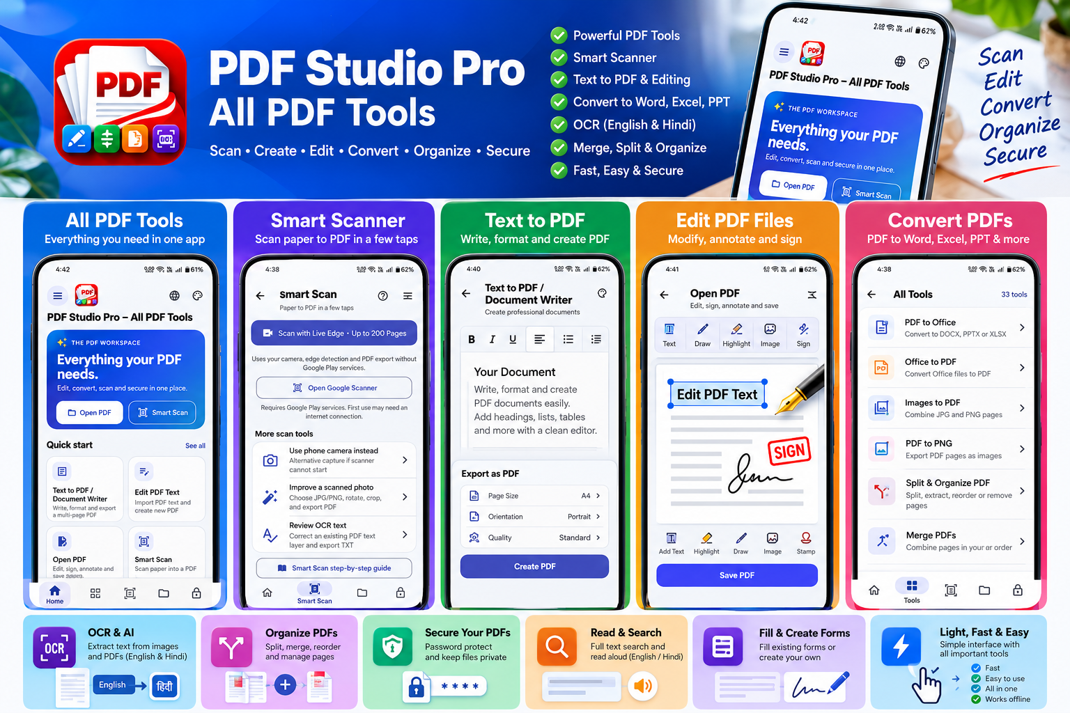 PDF Studio Pro all-in-one workspace promotional image