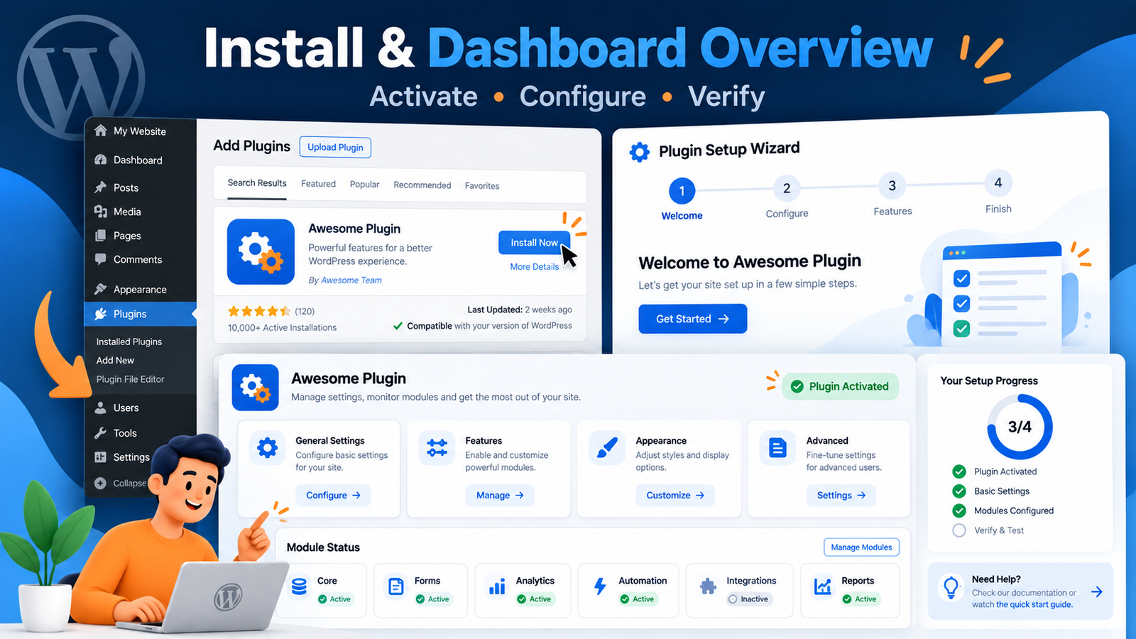 IndiaTVDNA SEO Master install and dashboard overview