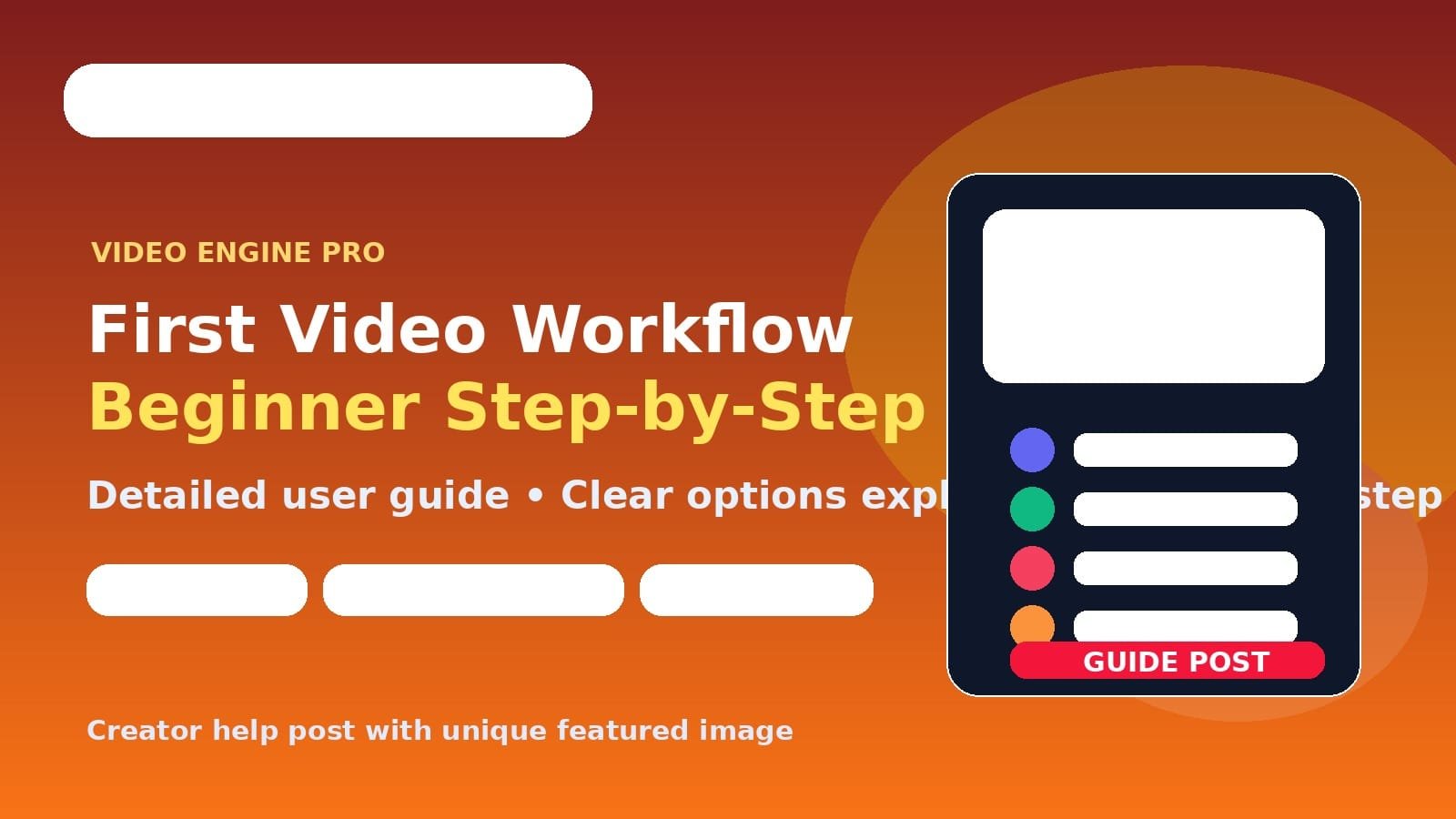 Video Engine Pro से पहला video कैसे बनाएं? Beginner workflow step-by-step Video Engine Pro से पहला video कैसे बनाएं? Beginner workflow step-by-step