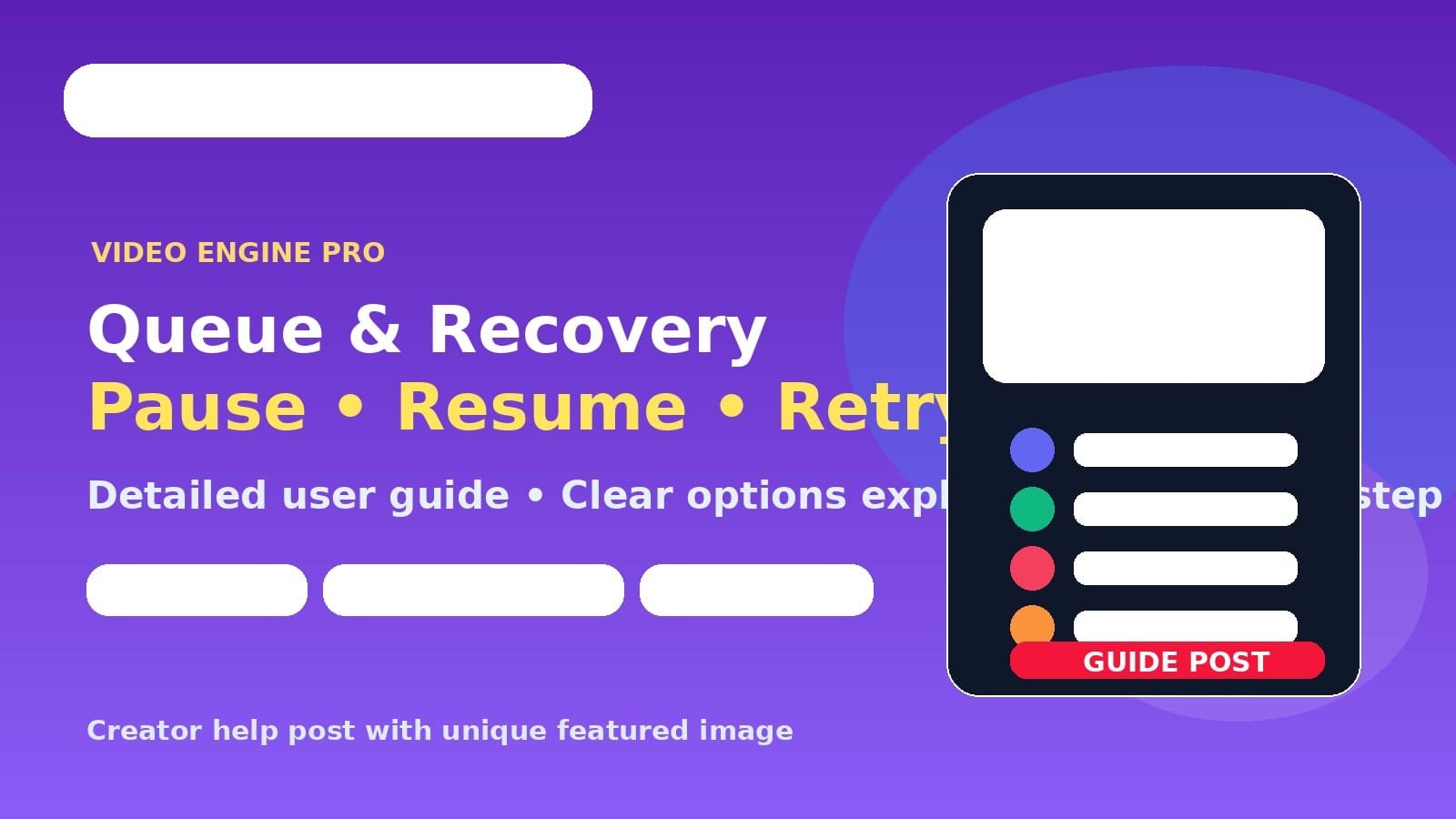 Queue, resume aur recovery guide: paused/failed project ko kaise handle karein Queue, resume aur recovery guide: paused/failed project ko kaise handle karein