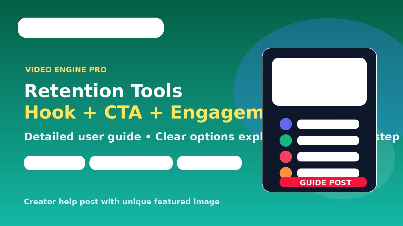 Retention tools guide: Hook, CTA, caption emphasis aur engagement options Retention tools guide: Hook, CTA, caption emphasis aur engagement options