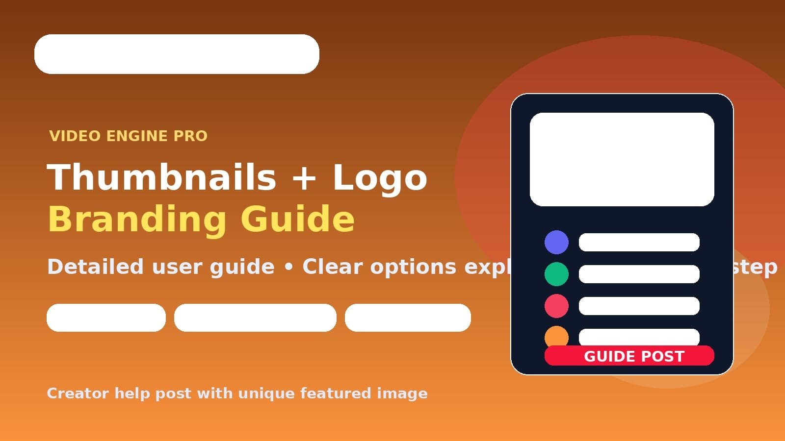 Thumbnail, logo aur branding guide: kis option se kya hota hai?